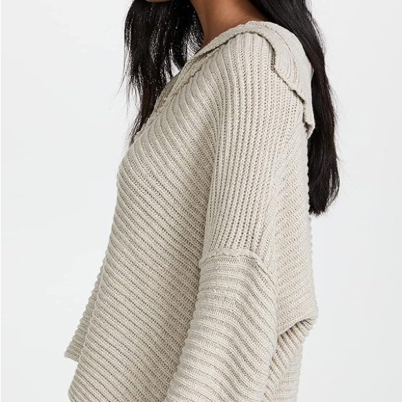 FREE PEOPLE nwot Grey Marlie pullover - Picture 9 of 11